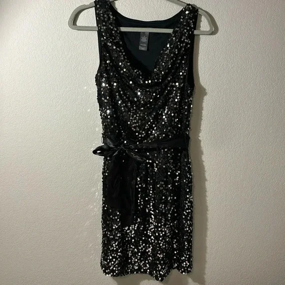 Bisou Bisou Black Party Sparkle Dress size 6 - Picture 2 of 9